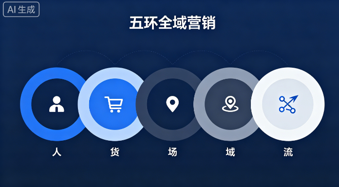 五环营销系统（人货场域流）简介